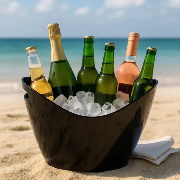 Isspande & Kølere>Isspand, 25,5x34,5x25 cm, Sort