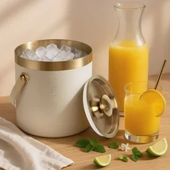 Isspande & Kølere>Isterningespand, 17x17x16 cm, Rustfrit stål