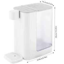 Vandkølere>Øjeblikkelig varmtvand dispenser, 5 temperaturindstillinger, hurtigkogning,HVID