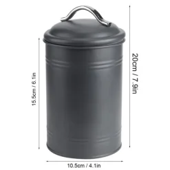 Jern tebladskrukke til opbevaring af mad og nødder med silikonering til husholdningsbrug Online