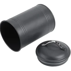 Jern tebladskrukke til opbevaring af mad og nødder med silikonering til husholdningsbrug Online