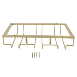 Jernkunst Omvendt Vinglasholder Europæisk Stil Hængende Vinglasstativ Under Skab Guld Best