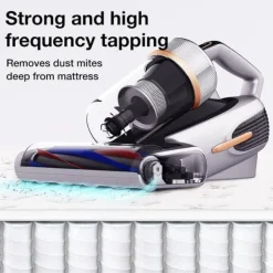 Håndstøvsugere>JIMMY BX7 Pro Anti-Mite Støvsuger 700W Effekt 60 °C Varme UV Ultralyd 245 mm Sugning 3 Tilstande Grå