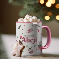 Kaffe- & Teservicer>JULEKRUS MED NAVN JULEMANDENS GAVER TIL BØRN JUL + NAVN