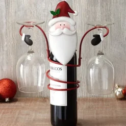 julepynt, vinflaske- og glasholdere til jul, julevinglasholdere Discount