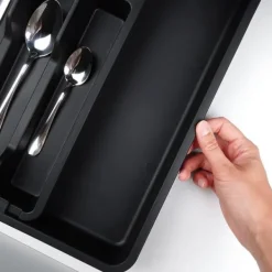 Justerbar indsats til bestik, køkkenredskaber, knive, udtrækkelig skuffeorganisator Hot