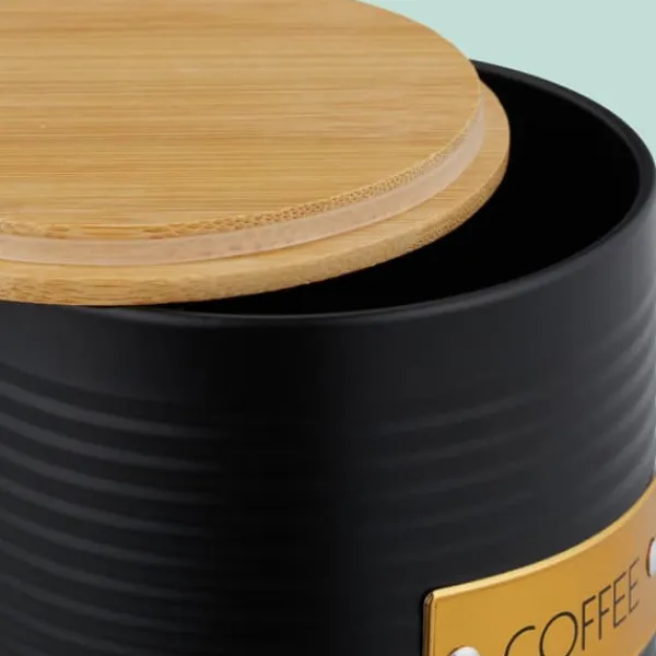 Kaffeboks, 16x11 cm, Sort Naturlig