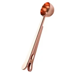 Kaffemål med Squeeze Rose Gold - Spoon med klemme til kaffe Outlet