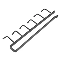 Kaffemugghållare 6 krokar Elegant stil Bekväm Praktisk Stabil Pålitlig Slitstark Bärbar Kökshylla för HomeBlack Clearance