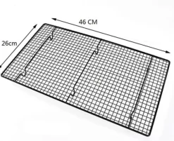 Afkølingsriste>Kagekøle- og glasurrist 26 x 46 cm XXL