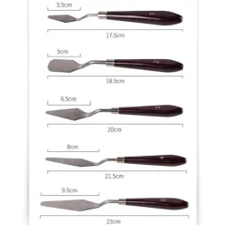 Kageunderlag og kageknive - 5 stk Best