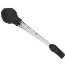 Kalkun Baster Nål med Sauce Pensel Barbecue Olie Dryp Krydderi Tube Værktøj Sauce Nål Sort Sale