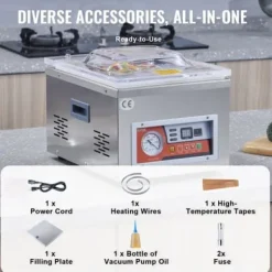 Kammer vakuumpakker, 405x316x300 cm, rustfrit stål Discount