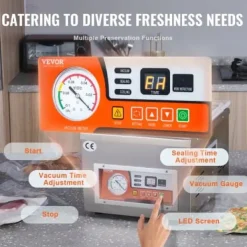 Kammer vakuumpakker, 405x316x300 cm, rustfrit stål Discount