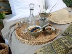 Chic Antique Karaff m mönster H28/Ø12 cm klar