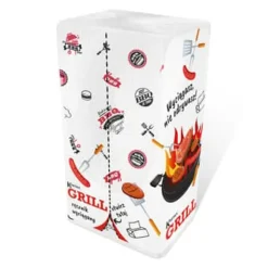 Aftørringspapir>Kartika Papirhåndklæde ZZ Grill DECOR pakke med 150 ark 2-lags