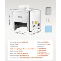 Kødkuttermaskine, 36x34.5x41.8 cm, rustfrit stål Outlet