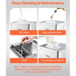 Kødkuttermaskine, 36x34.5x41.8 cm, rustfrit stål Outlet