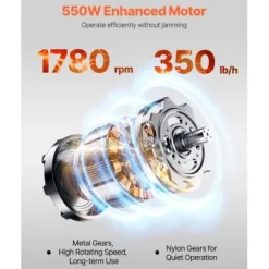 Kødkuttermaskine, 36x34.5x41.8 cm, rustfrit stål Outlet