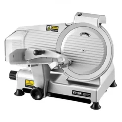 Kødpålægsmaskine, 10 tommer elektrisk pålægsmaskine 48x40x41 cm, justerbar tykkelse, metal