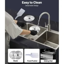 Kødpålægsmaskine, 39x26x28 cm, Justerbar tykkelse, Rustfrit stål