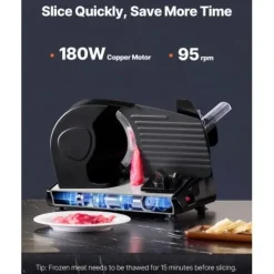 Kødpålægsmaskine, 39x26x28 cm, Justerbar tykkelse, Rustfrit stål