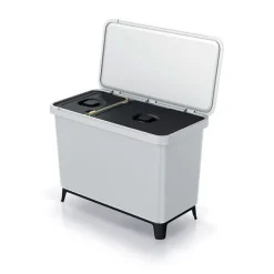 Keden Genbrugsskraldespand 1x10l+1x23l Systema 57x29x41 Cm Søvfarvet Clearance