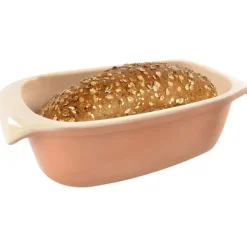 Keramisk Brødfad, Rektangulær Form, 2,7 Liter Kapacitet,Brun Discount