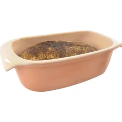 Keramisk Brødfad, Rektangulær Form, 2,7 Liter Kapacitet,Brun Discount