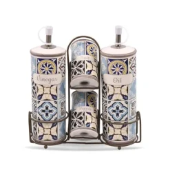 Salt- & Peberstrøere>Keramisk krydderisæt 5-delt MAESTRO Holiday in Porto MR-20005-04S