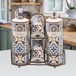 Salt- & Peberstrøere>Keramisk krydderisæt 5-delt MAESTRO Holiday in Porto MR-20005-04S