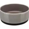 Trixie Tallerkener & Bordservicer>Keramisk skål med gummibund, 0,75 l/ø 16 cm, grå