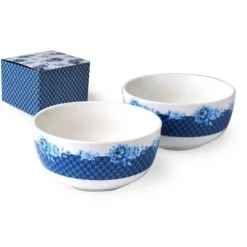 Tallerkener & Bordservicer>Keramiske salatskåle, 2 stk., 13 cm, MADELINE | TPB251-BW154B