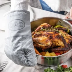 Grydelapper & Grillvanter>KINGHOFF KH-1837 TEKSTIL KØKKENBESKYTTELSESHANDKE