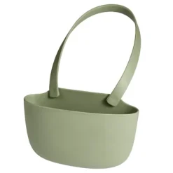 Køkken afløbsstativ hængende kurv med afløbshuller Stor kapacitet Blød fleksibel vask afløbskurv hængende taske Grøn Sale