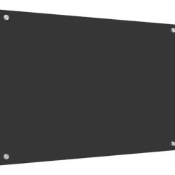 Køkken bagvæg i hærdet glas - Mørkegrå | Størrelse: 90x60x0.6 cm Best