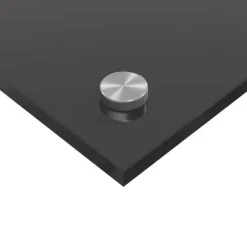 Køkken bagvæg i hærdet glas - Rektangulær design | Farve: Mørkegrå | Størrelse: 80x40x0.6 cm Outlet