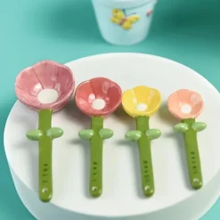 Køkken Keramik Sød Ske Bageskala Måleske med Base New