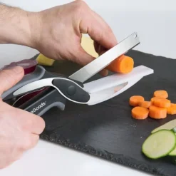 Køkken Kniv-Saks Med Integreret Mini Skærebræt Scible InnovaGoods Sale