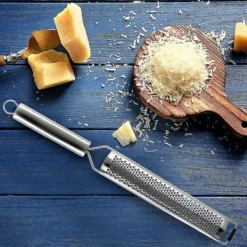 Køkken rivejern til grøntsager, ost, chokolade, frugt, stål, flad, 38 cm ORION 144803 Sale