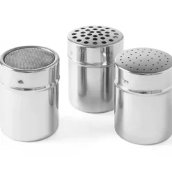 Køkkendispenser med si til pulveriseret sukker, diameter i rustfrit stål. 55mm højde 75mm - Hendi 631300 Discount