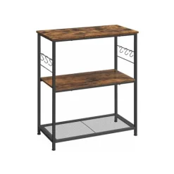 Køkkenhylde i industriel stil med kroge Hot