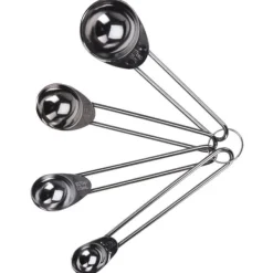 Målebægere & Måleskeer>Køkkenmålebægre i stål, 4 stk.