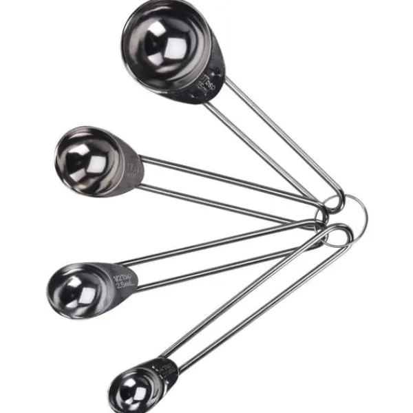 Målebægere & Måleskeer>Køkkenmålebægre i stål, 4 stk.