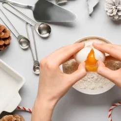 Målebægere & Måleskeer>Køkkenmålebægre i stål, 4 stk.