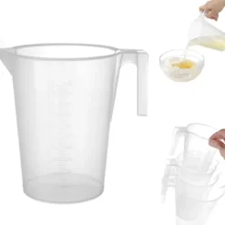 Køkkenmålekande med målebæger af polypropylen, stabelbar 5L - HENDI 567852 Hot