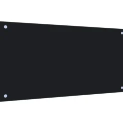 Måtter & Gitter Til Køkkenvaske>Køkkenredskaber - Living stænkplade 80x40 cm hærdet glas sort