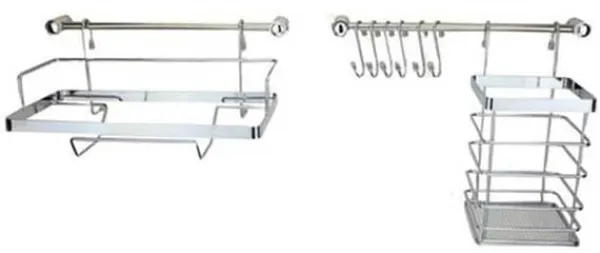 Køkkentænger>KØKKENRING 10 ELEMENTER METLEX MX-4540 sølv