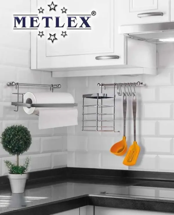 Køkkentænger>KØKKENRING 10 ELEMENTER METLEX MX-4540 sølv