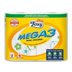 Aftørringspapir>Køkkenrulle Foxy MEGA3